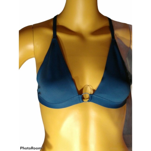 Free People Oh Scuba Convertible Bralette Midnight Cowboy Medium NEW OB1226170 - Picture 1 of 7